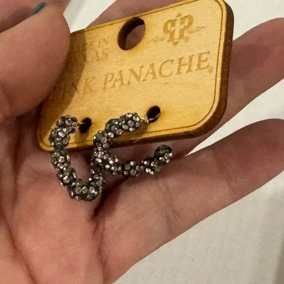 Pink Panache Silver Earrings - Picture 3 of 4